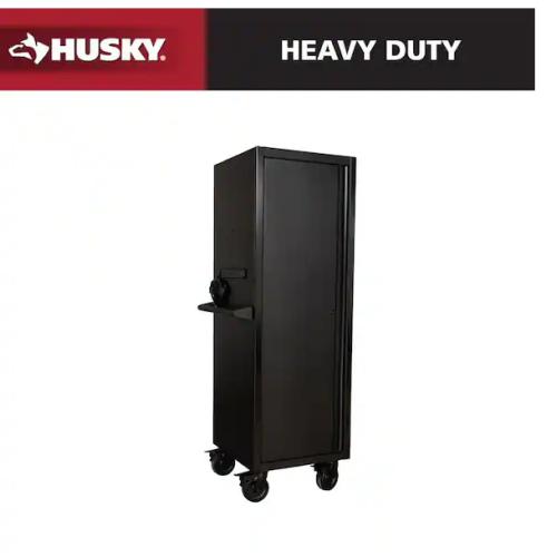 DALLAS LOCATION - Husky Modular Tool Storage 24 in. W x 24 in. D Heavy Duty Matte Black Modular Tall Side Tool Chest Locker