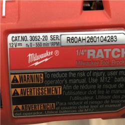 AS-IS Milwaukee FUEL 12-Volt Lithium-Ion Brushless Cordless High Speed 3/8 in. Ratchet (Tool-Only)
