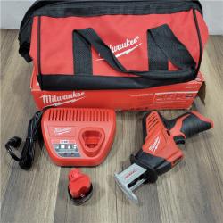 AS-IS Milwaukee 2420-21 M12 Hackzall Cordless Reciprocating Saw Kit - All