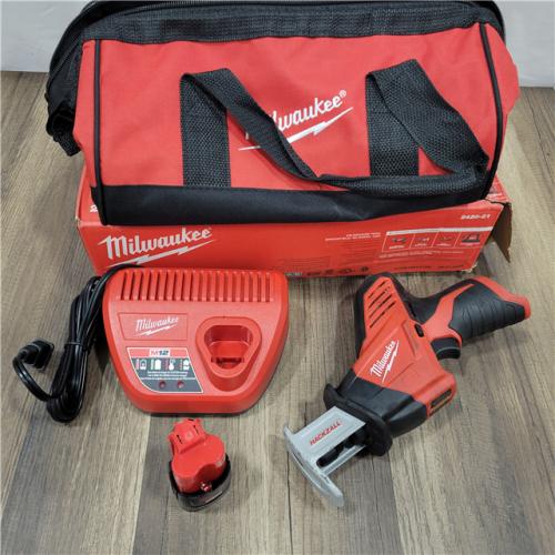 AS-IS Milwaukee 2420-21 M12 Hackzall Cordless Reciprocating Saw Kit - All