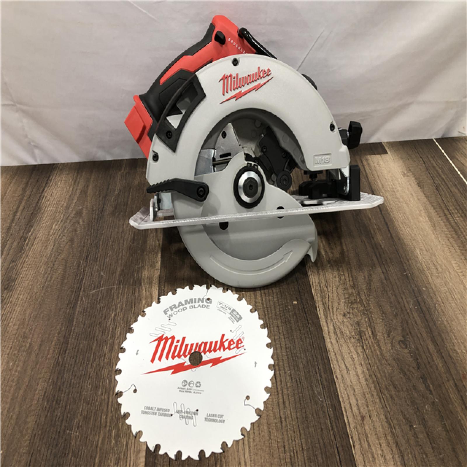 AS-IS Milwaukee 18V Lithium-Ion Brushless Cordless 7-1/4 in. Circular Saw (Tool-Only)