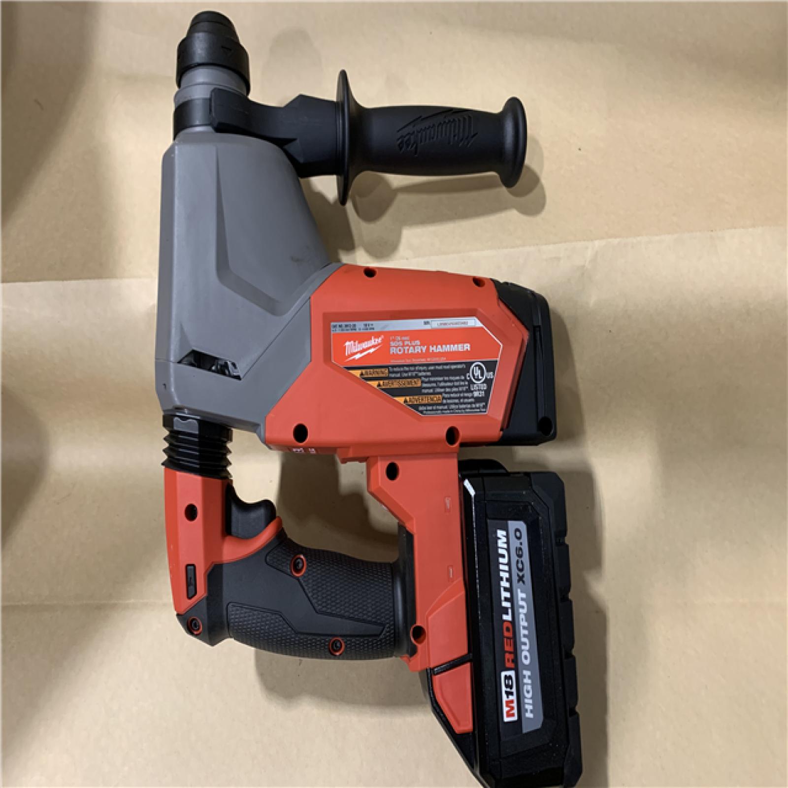 Good - Milwaukee 2912-22 M18 Fuel 18V 1  SDS Plus Rotary Hammer with Battery & Charger