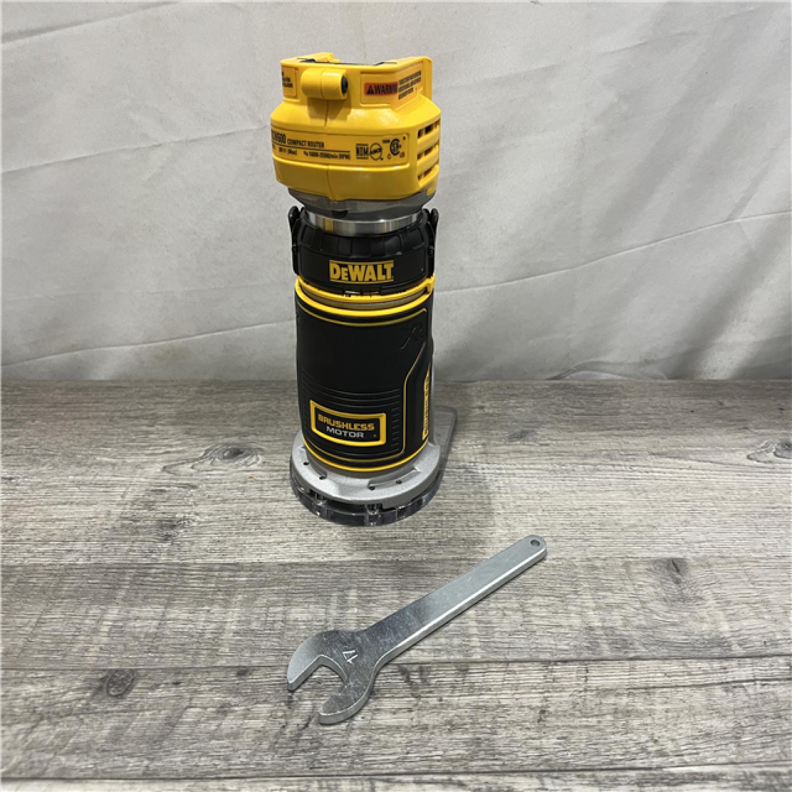 AS-IS DEWALT 20V MAX XR Cordless Brushless Fixed Base Compact Router (Tool Only)