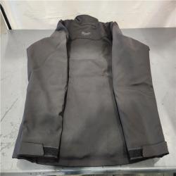 AS-IS- Milwaukee Men's Large 12-Volt Lithium-Ion Cordless Tough Shell Black Heated Jacket with (1) 3.0 Ah Battery and Charger