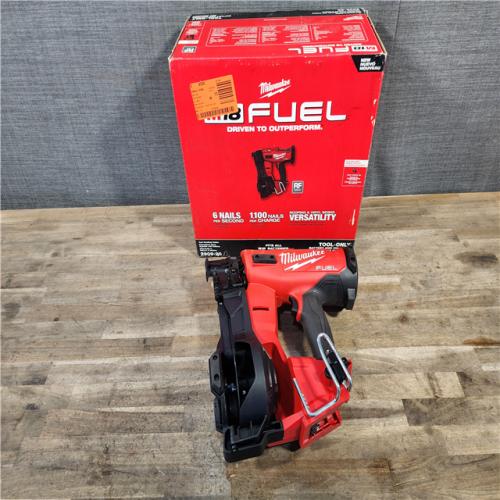 HOUSTON LOCATION - AS-IS Milwaukee M18 FUEL 18-Volt Lithium-Ion Brushless Cordless Coil Roofing Nailer (Tool Only)