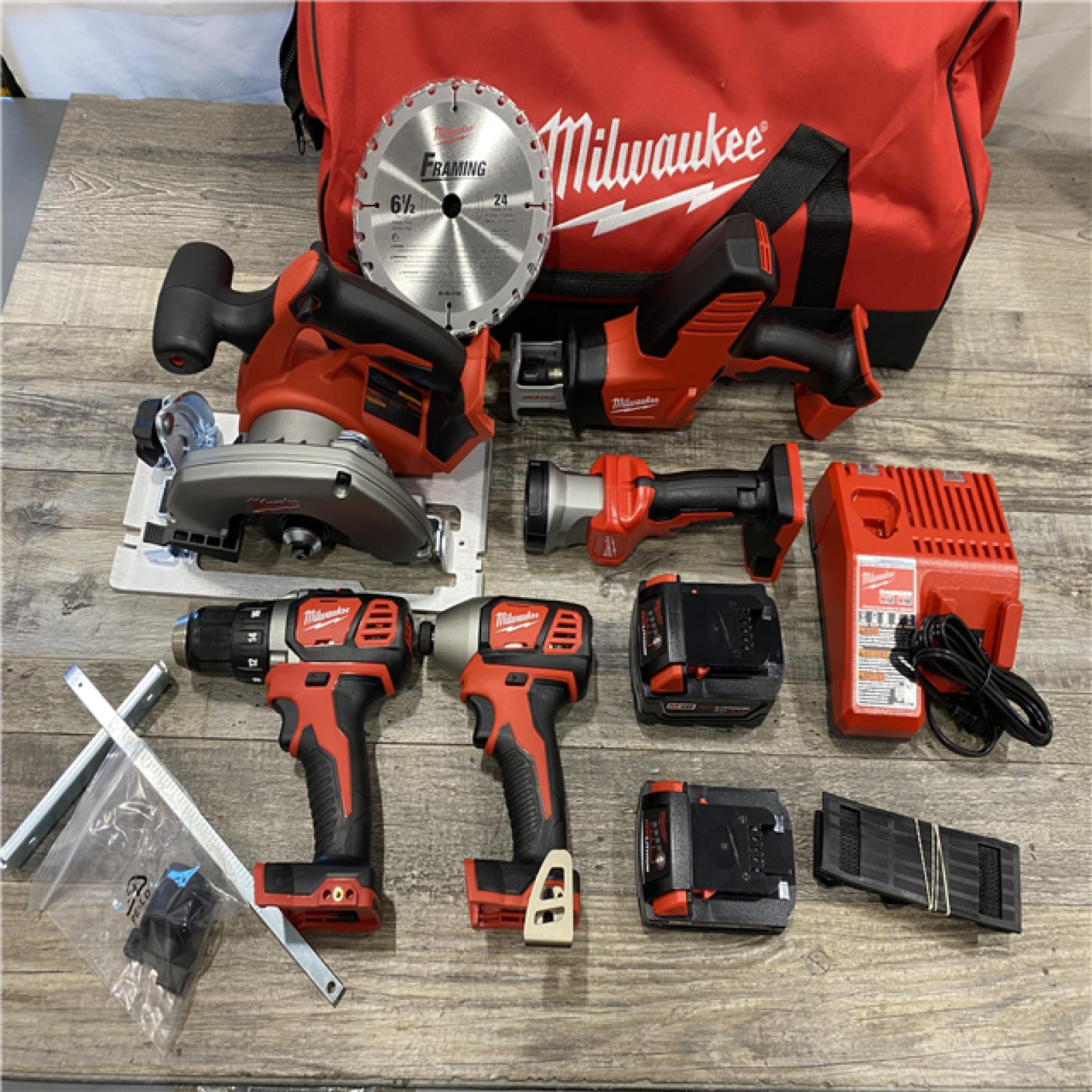 AS-IS Milwaukee 18V Lithium-Ion Cordless Combo Kit