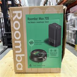 LIKE NEW! - iRobot Roomba Max 705 14 in. Robotic Vacuum with Smart Navigation + AutoEmpty Dock in Black