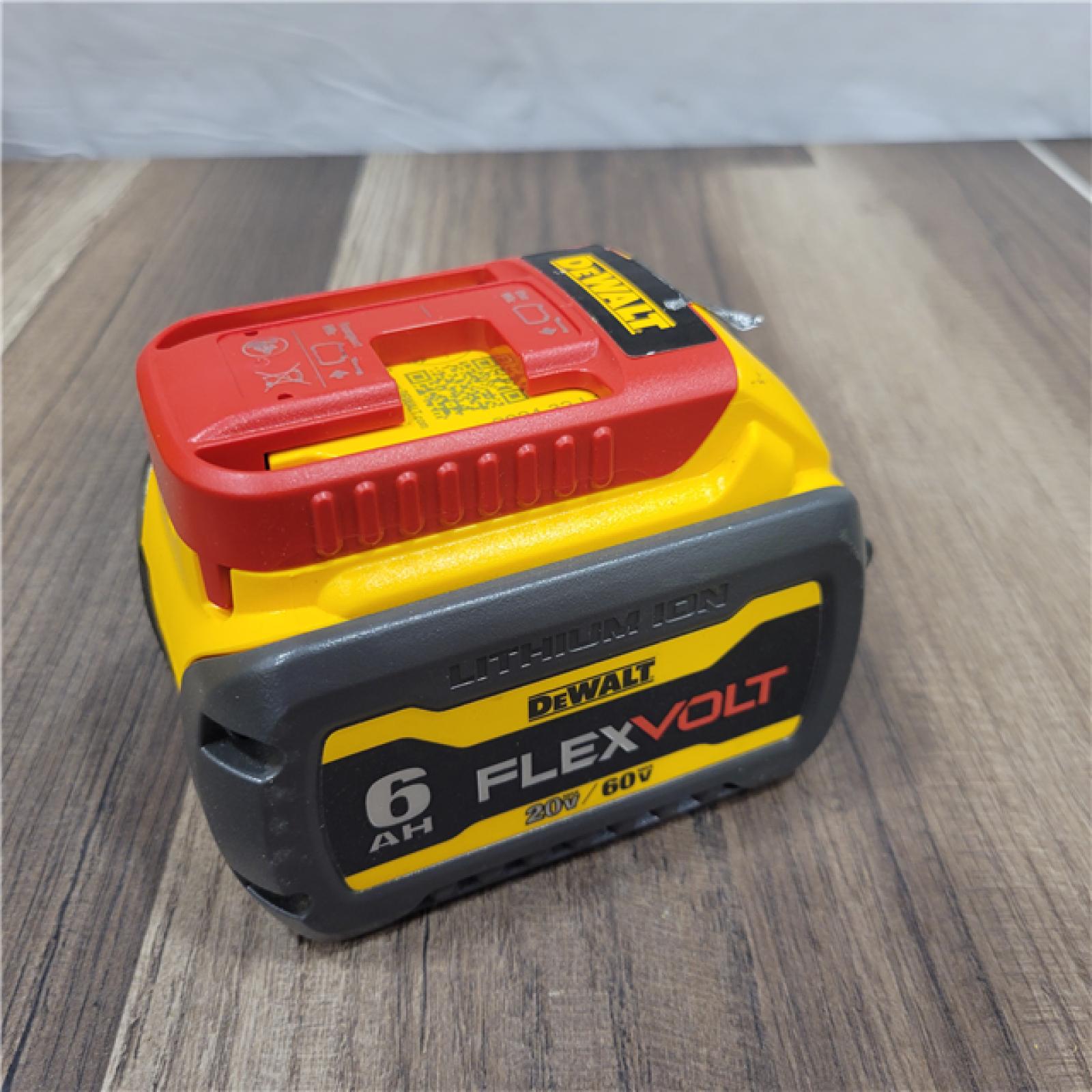 AS-IS DEWALT FLEXVOLT 20V/60V MAX Lithium-Ion 6.0Ah Battery Pack with 6 Amp Output Charger