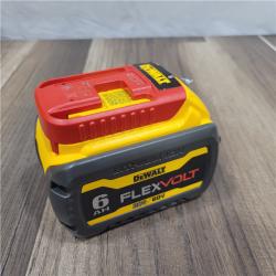 AS-IS DEWALT FLEXVOLT 20V/60V MAX Lithium-Ion 6.0Ah Battery Pack with 6 Amp Output Charger