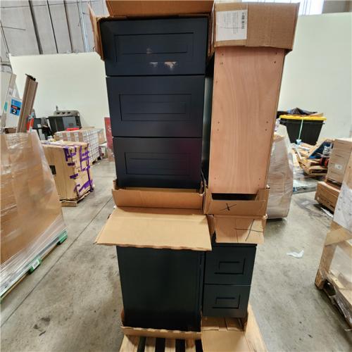 Phoenix Location Mixed Blue Kitchen Cabinet Pallet (4 Cabinets)