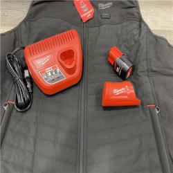 AS-IS Milwaukee Women's 2X-Large 12V Lithium-Ion Cordless AXIS Black Heated Vest Kit