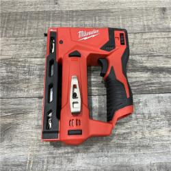 AS-IS Milwaukee 12-Volt Lithium-Ion Cordless 3/8 in. Crown Stapler (Tool-Only)