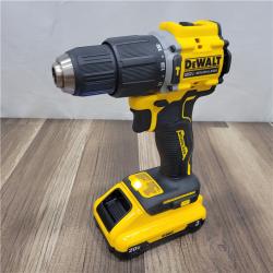 Good DEWALT ATOMIC 20-Volt Lithium-Ion Cordless 1/2 in. Compact Hammer Drill with 3.0Ah Battery, Charger and Bag