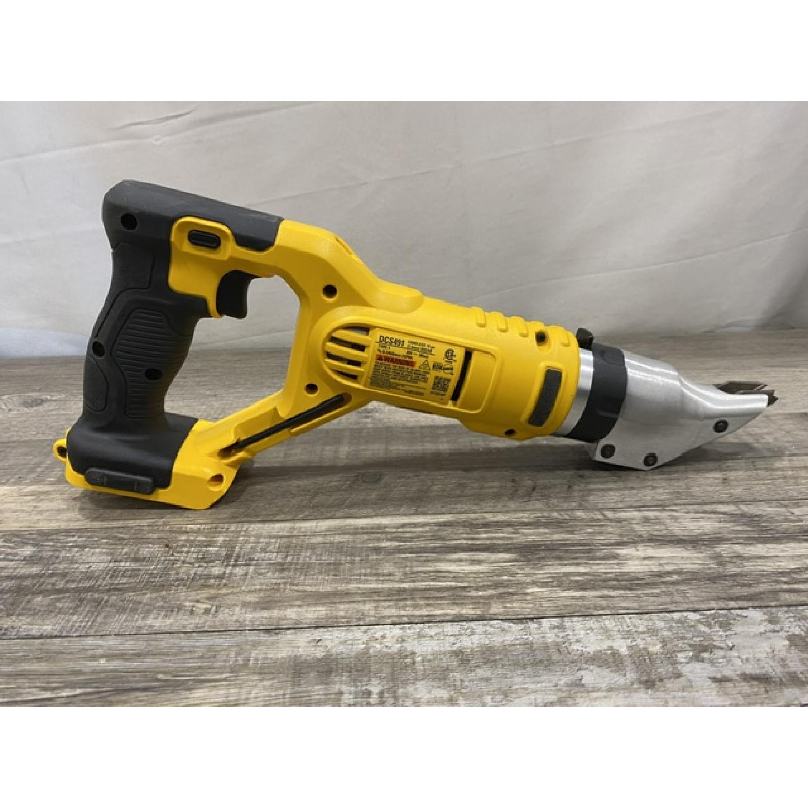 AS-IS DEWALT 20V MAX Cordless 18-Gauge Swivel Head Shears (Tool Only)