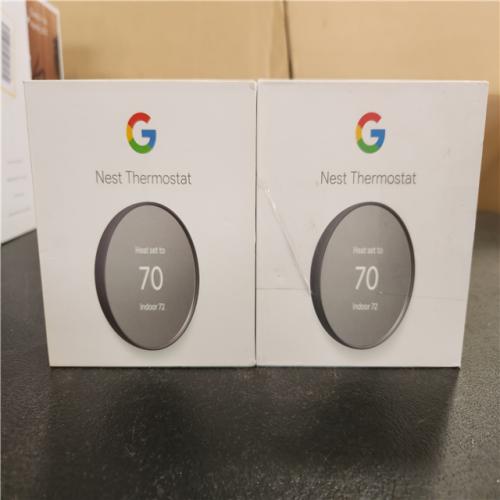 Phoenix AS-IS Google Nest Thermostat - Smart Programmable Wi-Fi Thermostat - (2-Pack)