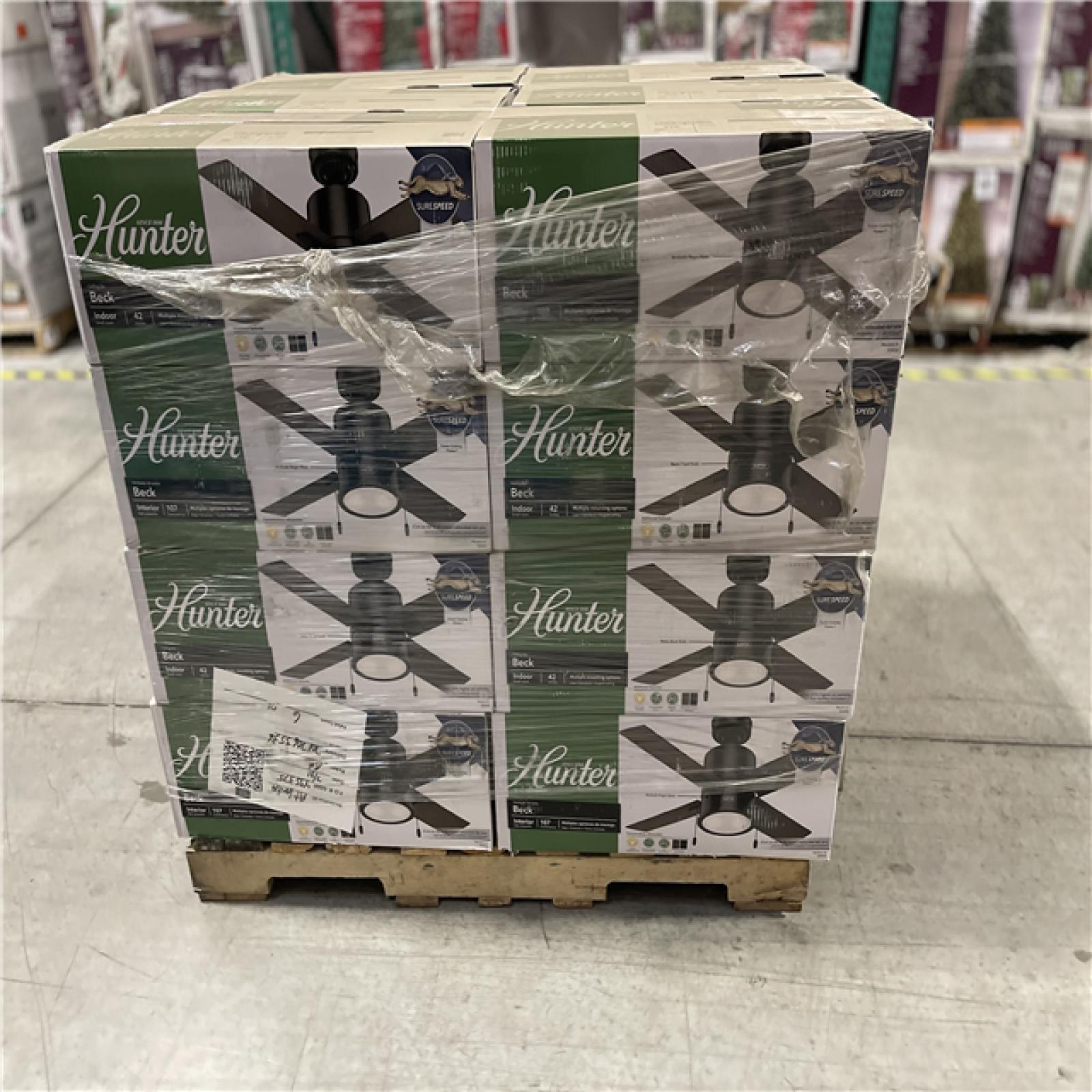 DALLAS LOCATION- Hunter 42 inch Indoor Ceiling Fan with LED Light PALLET (24 UNITS)