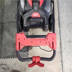 HOUSTON LOCATION - AS-IS Milwaukee M18 FUEL Brushless Cordless 21 in. Walk Behind Dual Battery Self-Propelled Mower Kit W/ (2) HD12.0 BATTERY & RAPID CHARGER