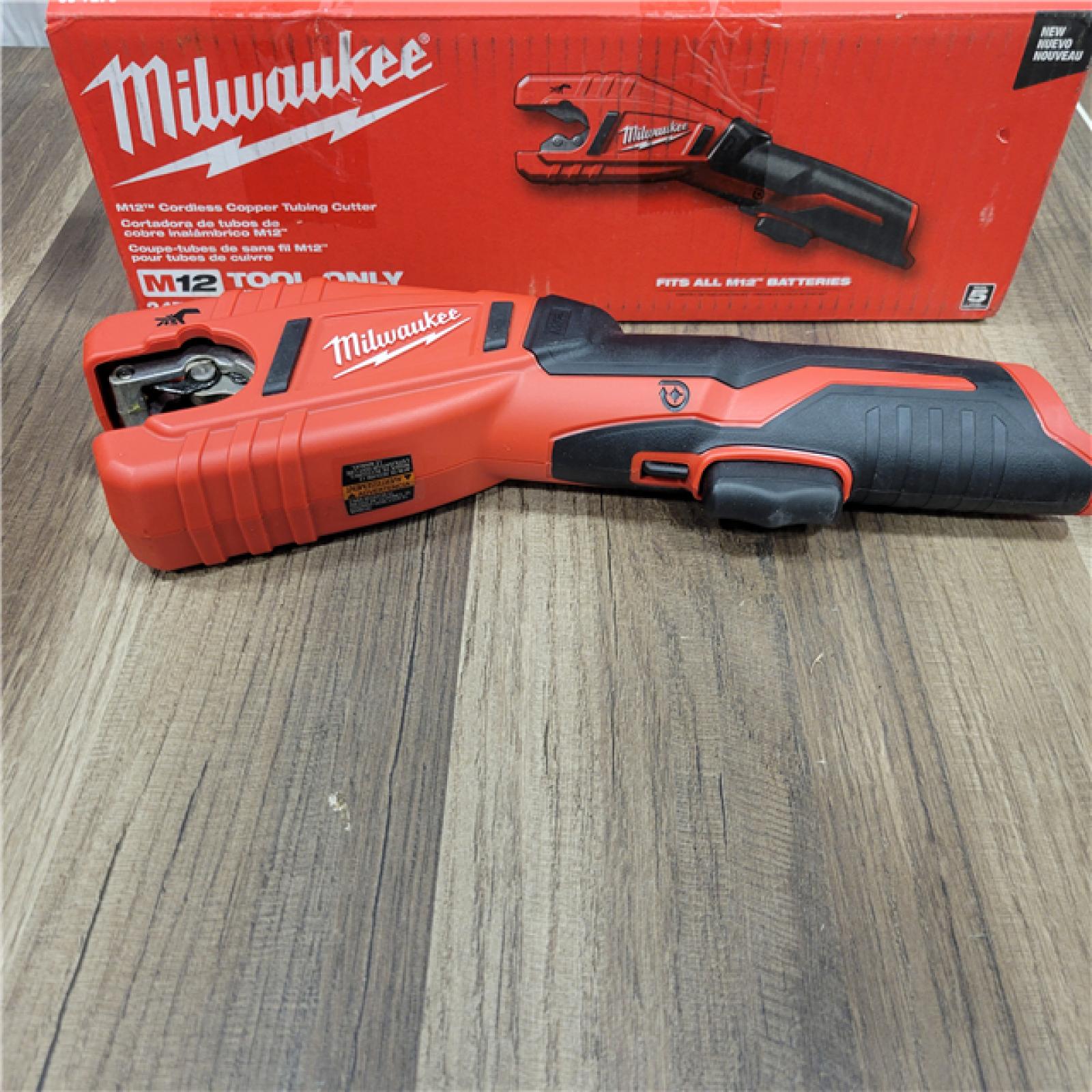 AS-IS Milwaukee M12 12V Lithium-Ion Cordless Copper Tubing Cutter (Tool-Only)