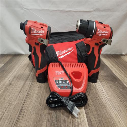 AS-IS- Milwaukee M12 Cordless Brushless 2 Tool Combo Kit