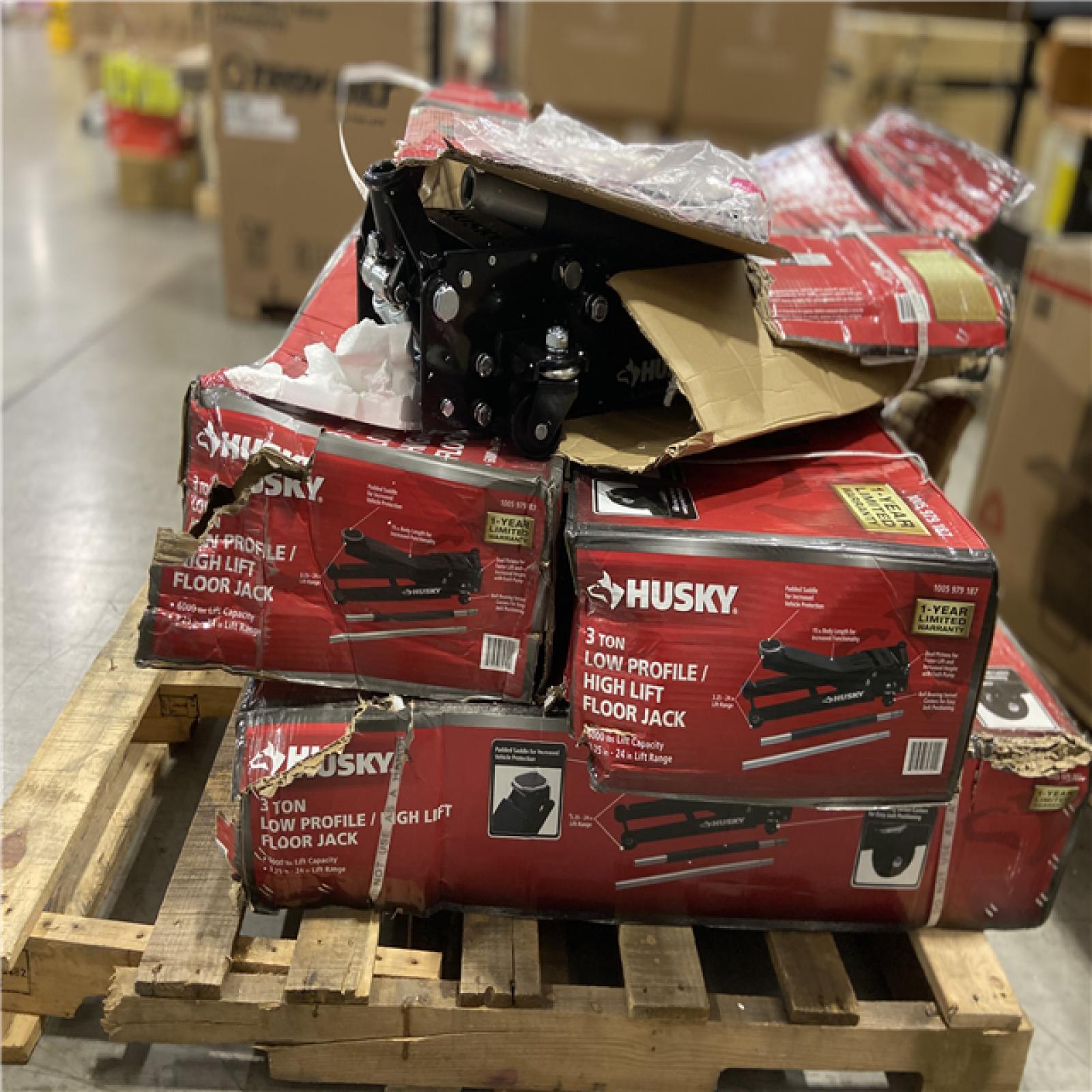 DALLAS LOCATION -Husky Super Low Super High Car Jack 3-Ton Hydraulic, 6000 lb Weight Capacity - 4 UNITS