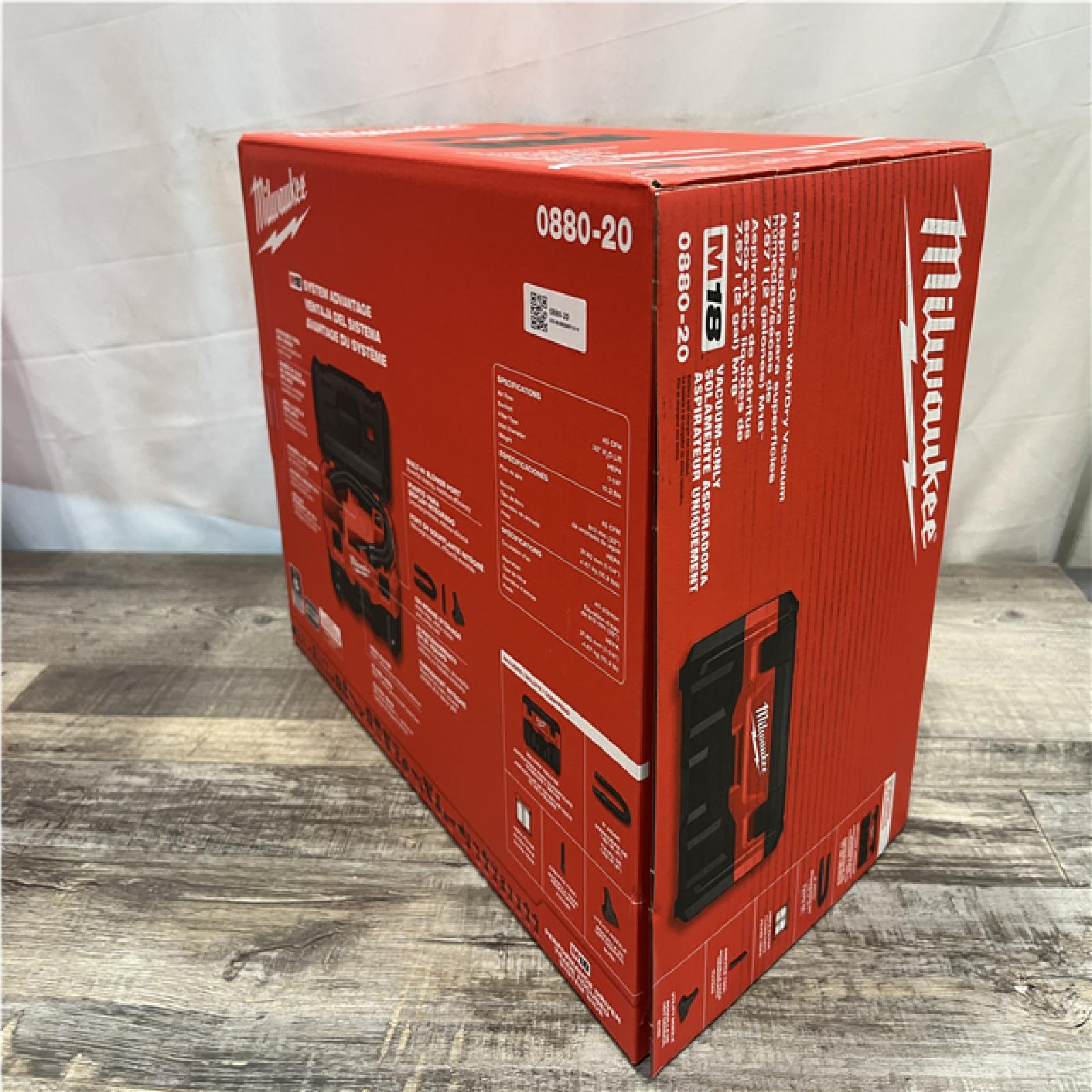 NEW - Milwaukee 18-Volt 2 Gal. Lithium-Ion Cordless Wet/Dry Vacuum (Vacuum-Only)