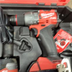 AS-IS MILWAUKEE M18 FUEL 18V Lithium-Ion Brushless Cordless Hammer Drill and Impact Driver Combo Kit (2-Tool) with 2 Batteries