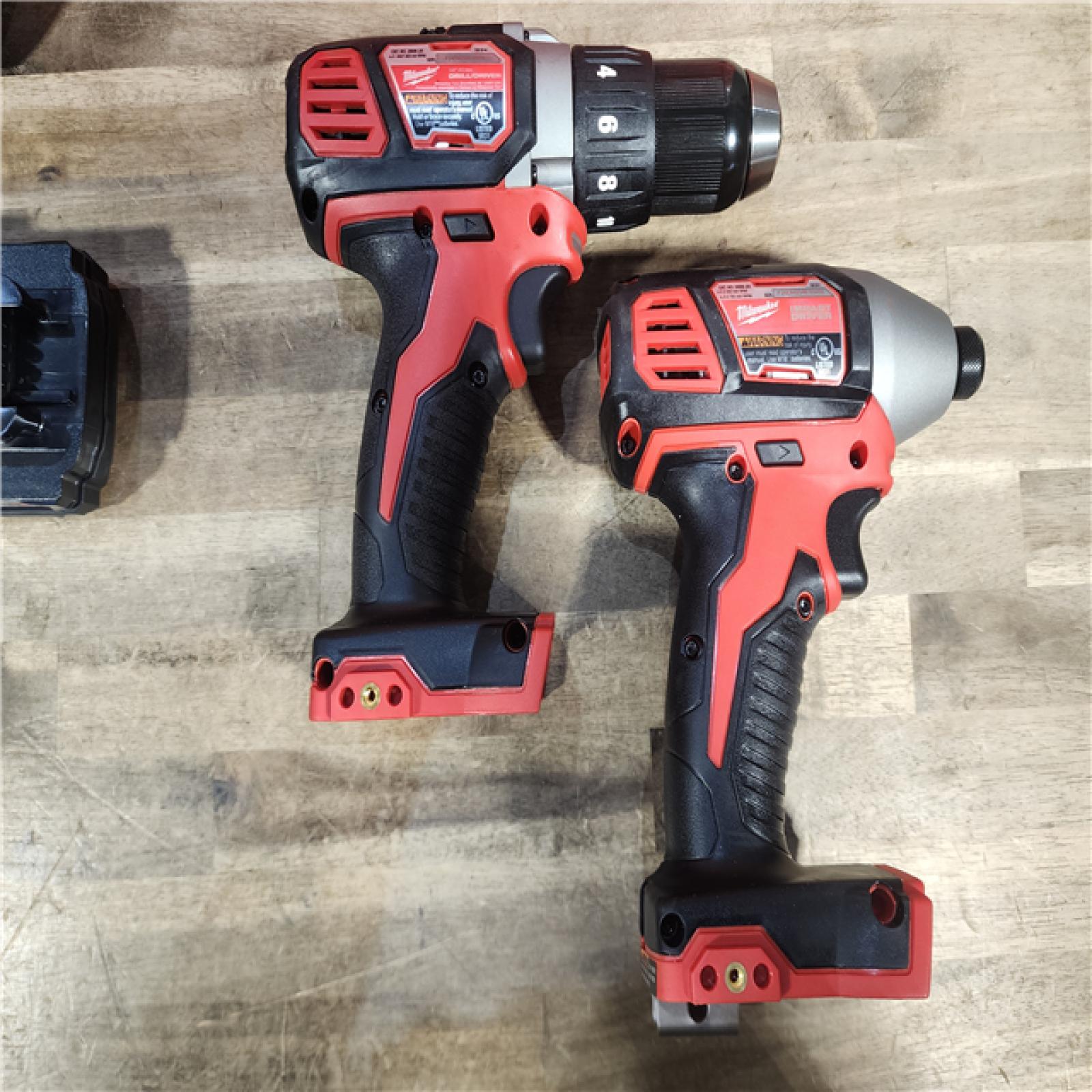 HOUSTON LOCATION - AS-IS Milwaukee M18 Brushed Cordless (2-Tool) Drill/Driver and Impact Driver Kit