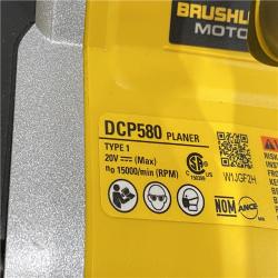 AS-IS DEWALT 20V MAX XR Cordless Brushless 3-1/4 in. Planer (Tool Only)