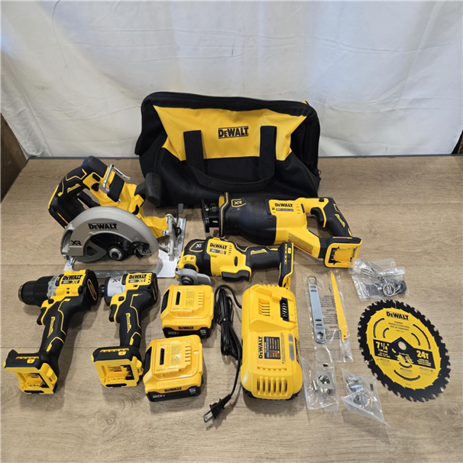 AS-IS DEWALT 20V Lithium-Ion Cordless 5-Tool Combo Kit