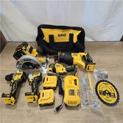 AS-IS DEWALT 20V Lithium-Ion Cordless 5-Tool Combo Kit