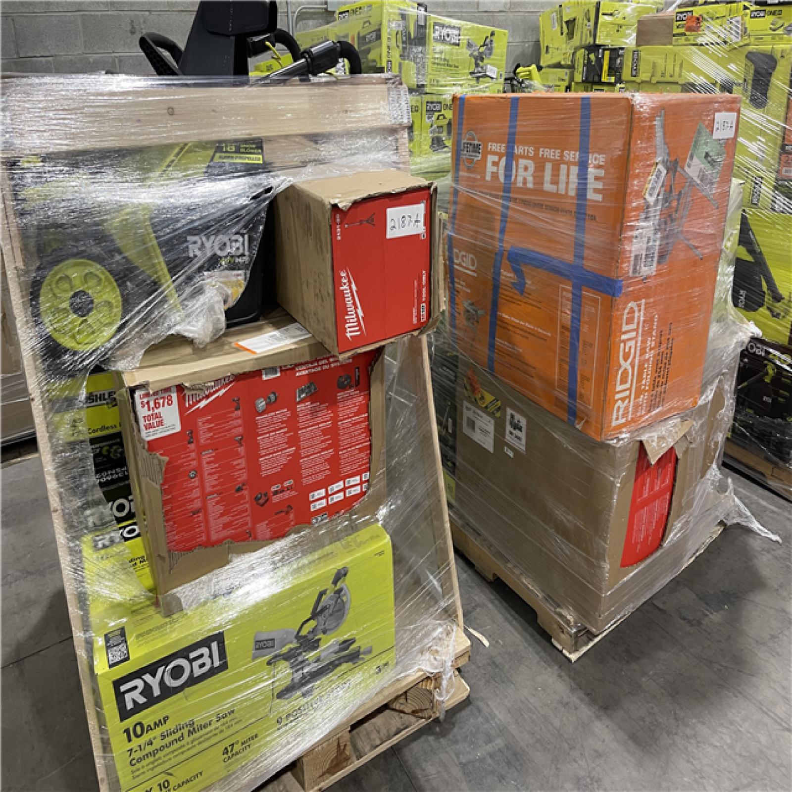 Pittston Location As-Is Power Tools Partial Truckload (13 pallets) 2187-A