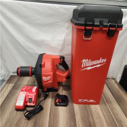 AS-IS- Milwaukee M18 FUEL Drain Snake with CABLE DRIVE Kit