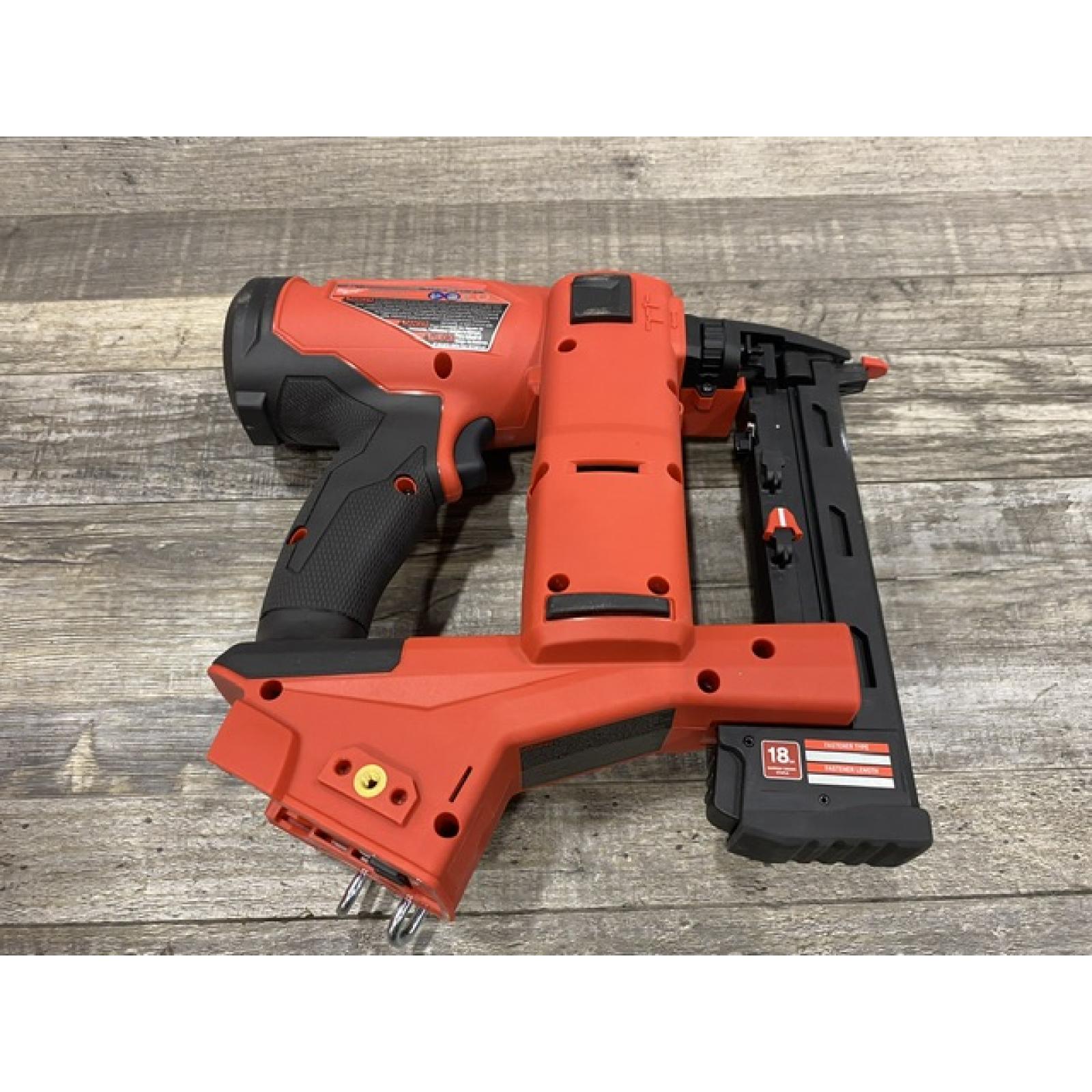 AS-IS Milwaukee FUEL 18-Volt Lithium-Ion Brushless Cordless 18-Gauge 1/4 in. Narrow Crown Stapler (Tool-Only)