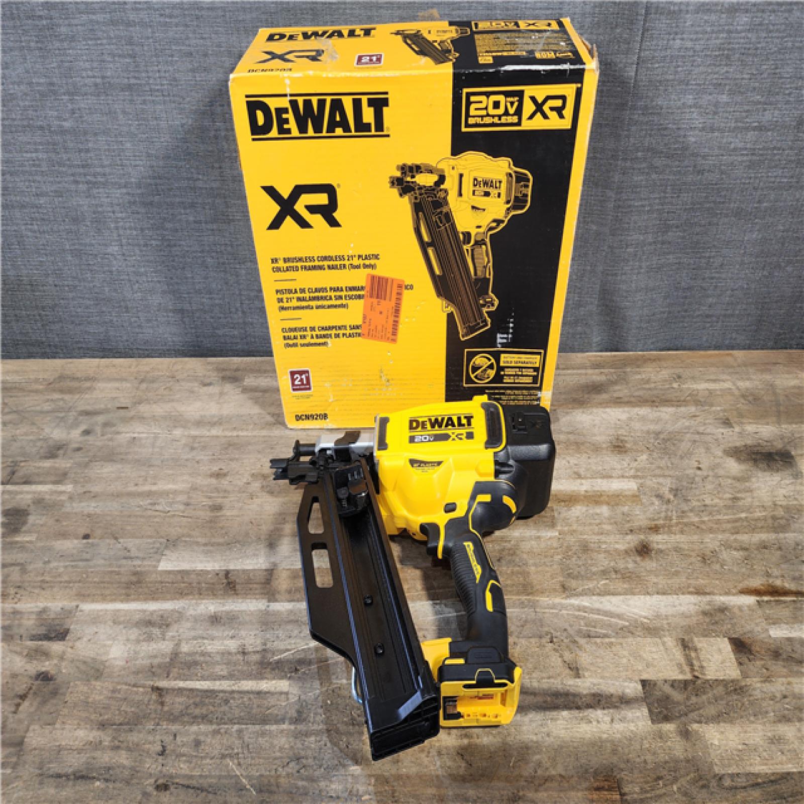 HOUSTON LOCATION - AS-IS DEWALT 20-Volt 21° Cordless Framing Nailer (Tool-Only)