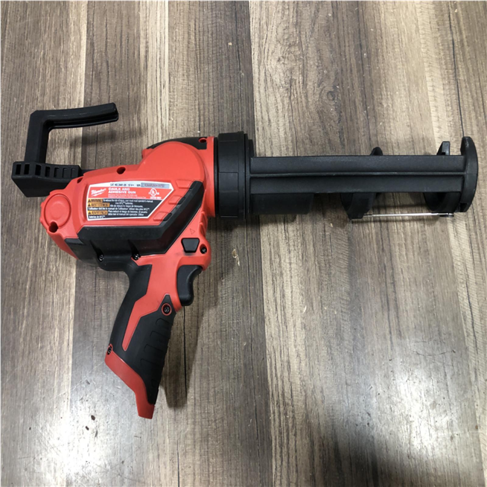AS-IS Milwaukee 12V Lithium-Ion Cordless 10 oz. Adhesive and Caulk Gun (Tool-Only)