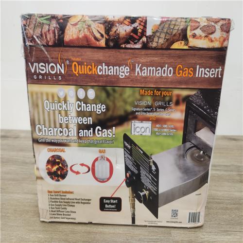 Phoenix Location NEW Vision Grills Quick Change Gas Insert for S-Series Kamado Grill