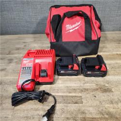 HOUSTON LOCATION - AS-IS Milwaukee M18 18V Lithium-Ion Brushless Cordless Compact Drill/Impact Combo Kit (2-Tool) W/(2) 2.0 Ah Batteries  Charger & Bag