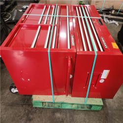 Phoenix AS-IS Husky 42 in. 12-Drawer 24.5 in. Deep Tool Chest/Rolling Cab Set Gross Red