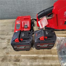 HOUSTON LOCATION - AS-IS (APPEARS LIKE NEW) Milwaukee M18 FUEL ONE-KEY 18-Volt Lithium-Ion Brushless Cordless 9 in. Cut Off Saw Kit W/ (2) 12.0Ah Batteries & Rapid Charger