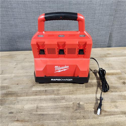 HOUSTON LOCATION - AS-IS Milwaukee M18 Packout Six Bay Rapid Charger (TOOL ONLY)