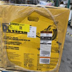 Dallas Location - NEW- DEWALT 15 Amp Corded 12 in. Double Bevel Sliding Compound Miter Saw
