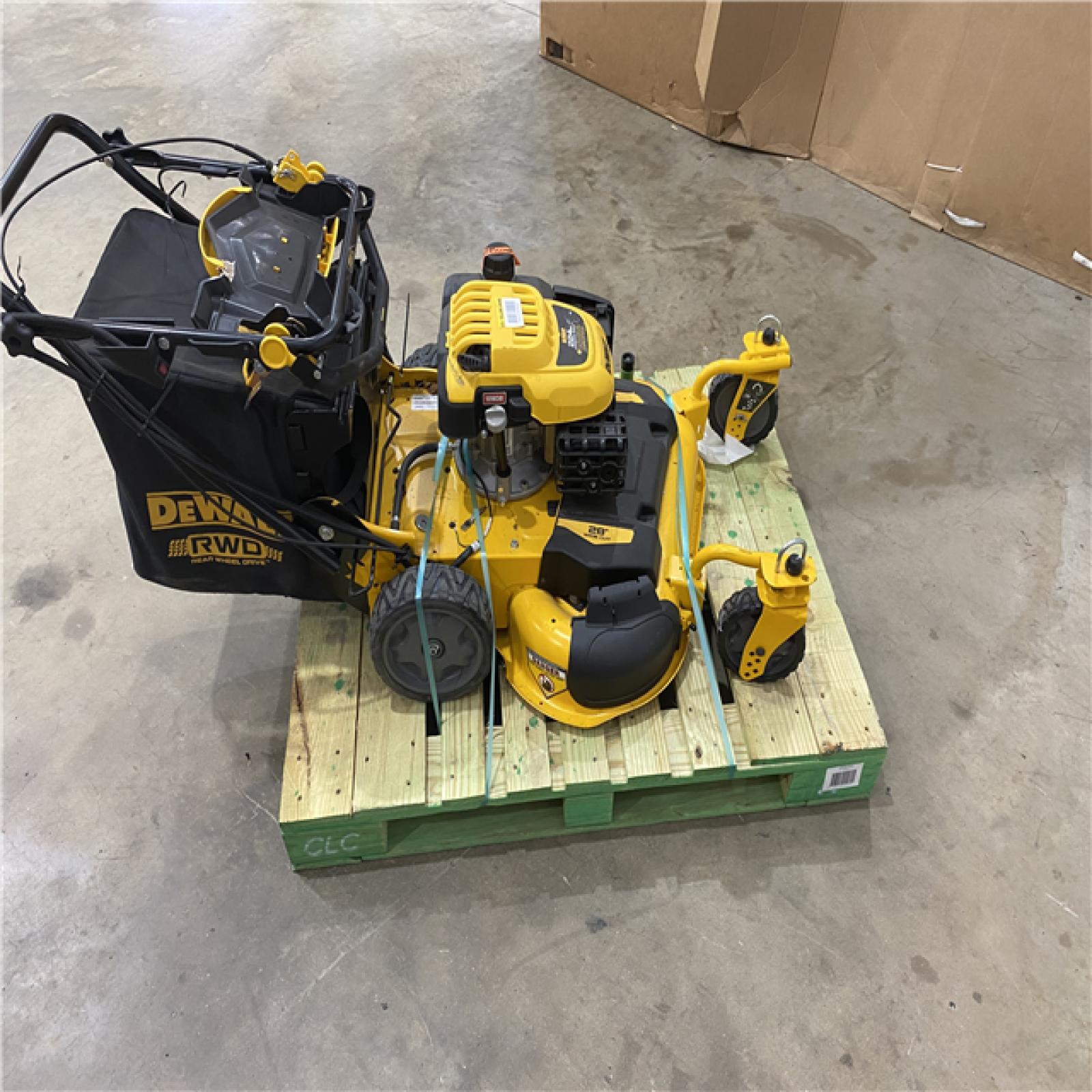 Houston Location - AS-IS Outdoor Power Equipment DEWALT 28 INCH WIDE CUT MOWER