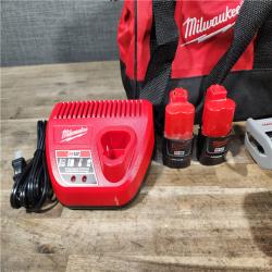 HOUSTON LOCATION - AS-IS Milwaukee 12V Lithium-Ion Brushless Cordless Subcompact Drill and Impact Driver Kit