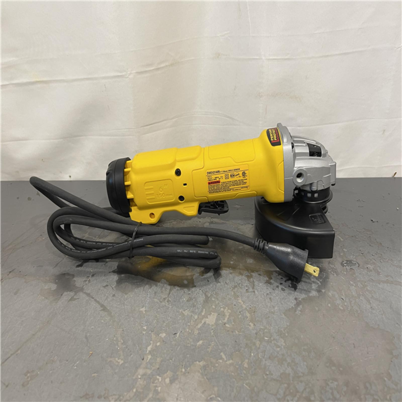 AS-IS- 13 Amp Corded 6 in. High Performance Angle Grinder with No-Lock-on Paddle Switch
