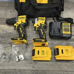 AS-IS DEWALT ATOMIC 20V MAX Lithium-Ion Cordless 2-Tool Combo Kit