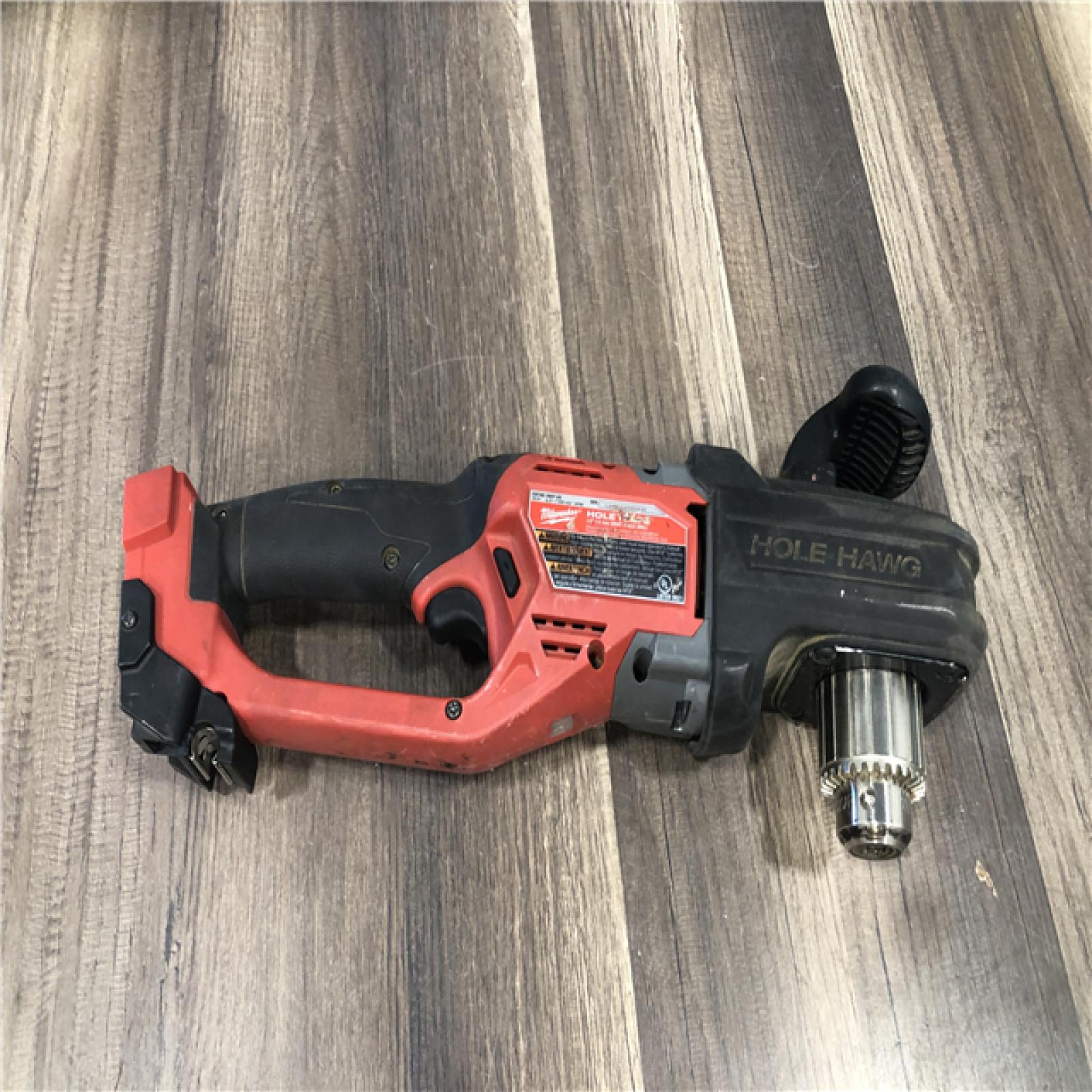 AS-IS Milwaukee FUEL GEN II 18V Lithium-Ion Brushless Cordless 1/2 in. Hole Hawg Right Angle Drill (Tool-Only)