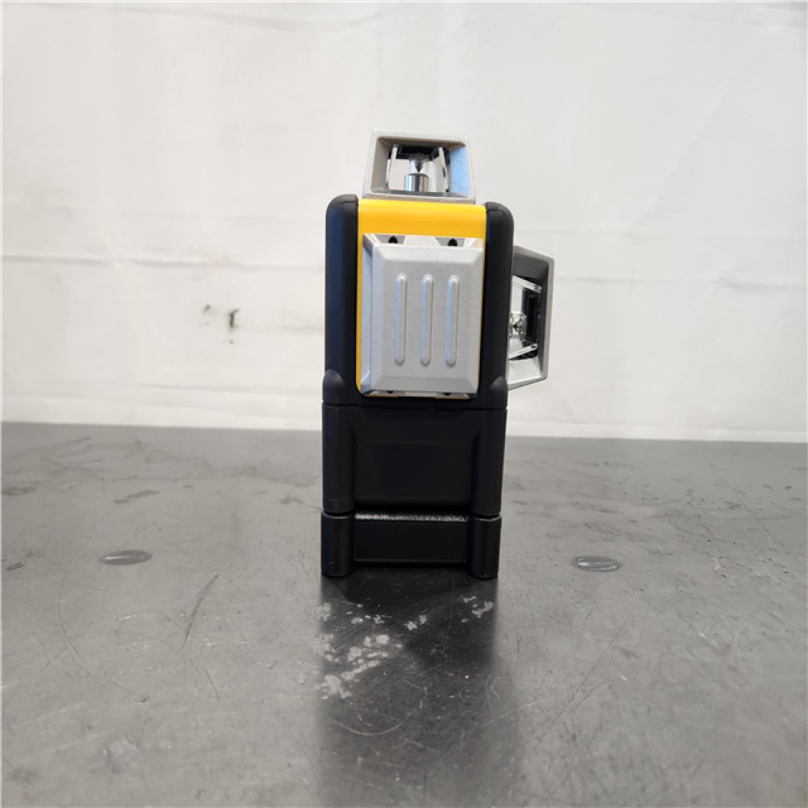 AS-IS- DEWALT 12V MAX Lithium-Ion 100 ft. Green Self-Leveling 3-Beam 360 Degree Laser Level with 2.0Ah Battery  Charger and Case