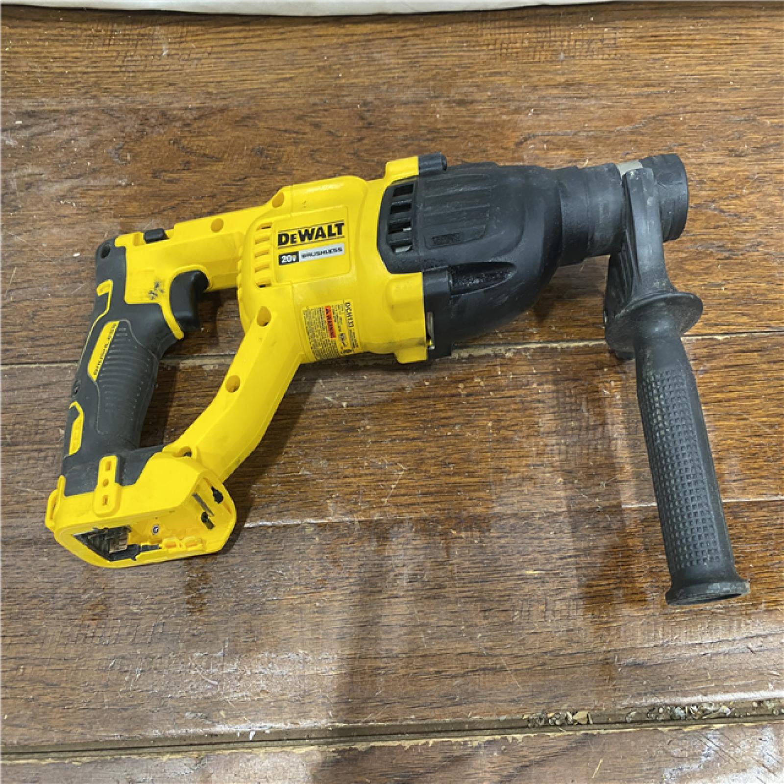 AS-IS DEWALT 20V MAX Cordless Brushless 1 in. SDS Plus D-Handle Concrete and Masonry Rotary Hammer (Tool Only)