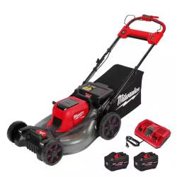 NEW!- Milwaukee M18 FUEL 21 Self-Propelled Dual Battery Mower Kit w/ (2) 12 Ah Forge Batteries & Dual Bay Rapid Charger