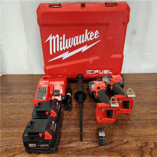 AS-IS Milwaukee M18 FUEL 1/2 Hammer Driller/Driver &1/4 Hex Impact Driver (2-Tool) Combo Kit
